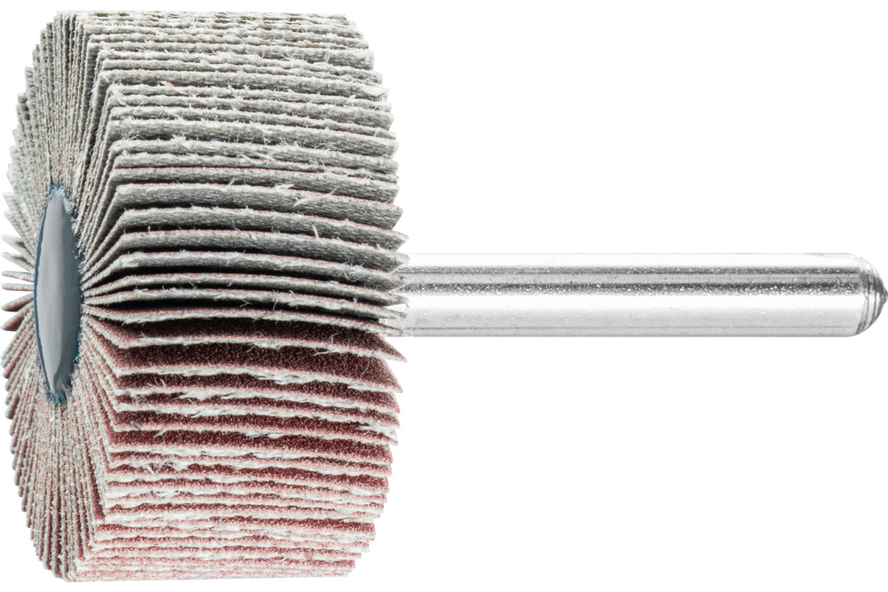 PFERD Mounted Flap Wheel, 1-1/2" x 1, 240 Grit, 1/4" Shank, Aluminum oxide