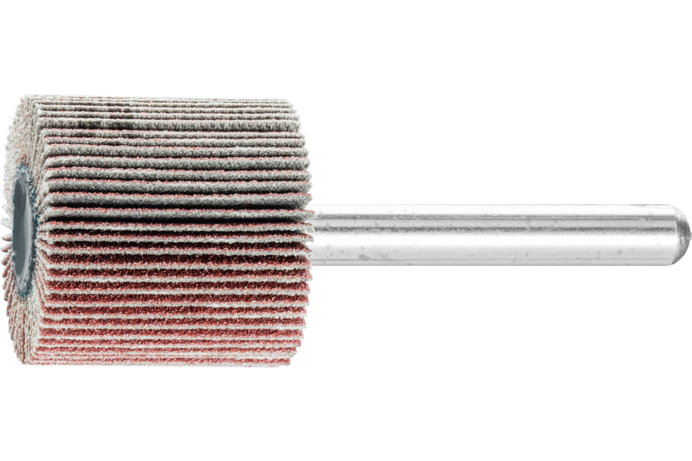 PFERD Mounted Flap Wheel, 1" x 1, 80 Grit, 1/4" Shank, Silicon carbide
