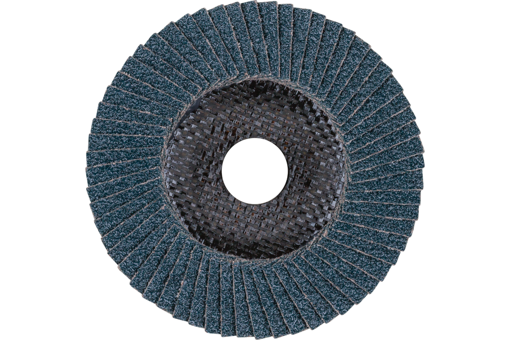 PFERD Flap Disc, 4-1/2" x 7/8, Z SG POWER STEELOX, 60 Grit, T27, Flat, Zirconia