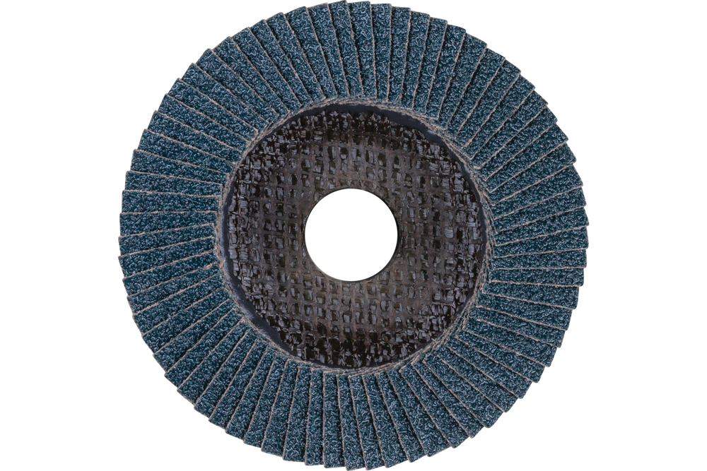 PFERD Flap Disc, 4-1/2" x 5/8-11, Z SG POWER STEELOX, 40 Grit, T29, Conical, Zirconia