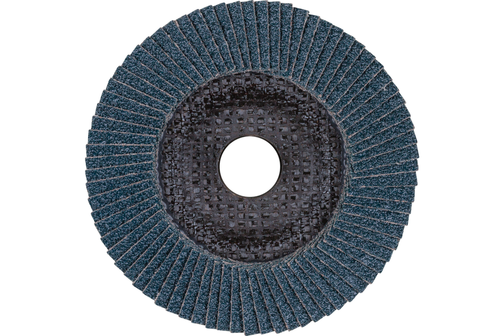 PFERD Flap Disc, 5" x 5/8-11, Z SG POWER STEELOX, 60 Grit, T29, Conical, Zirconia