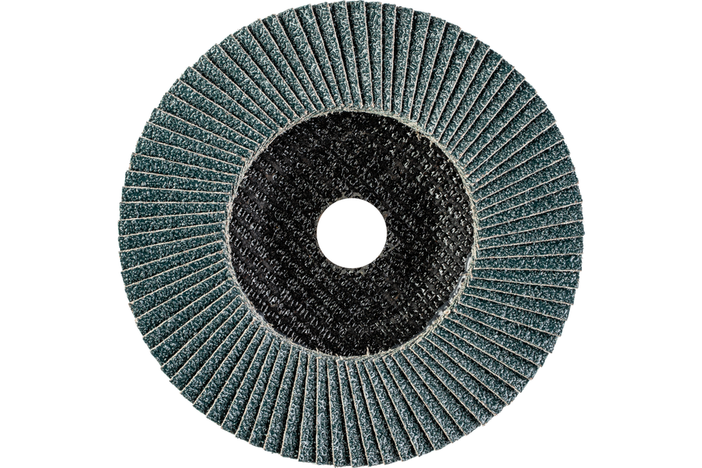 PFERD Flap Disc, 6" x 5/8-11, Z PSF STEELOX, 60 Grit, T27, Flat, Zirconia
