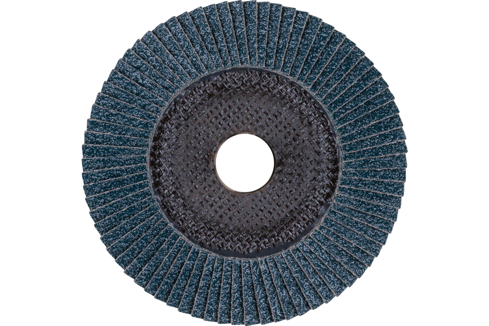 PFERD Flap Disc, 5" x 5/8-11, Z PSF EXTRA STEELOX, 40 Grit, T29, Conical, Zirconia