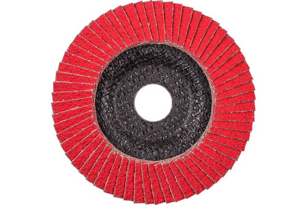 PFERD Flap Disc, 5" x 5/8-11, CO-FREEZE SG INOX, 80 Grit, T29, Conical, Ceramic