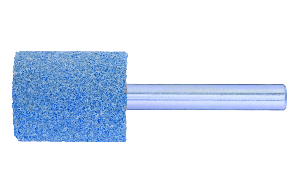 PFERD Vitrified Mounted Point, TOUGH, 1" x 1, 80 Grit, A38, Ceramic Oxide, 1/4" Shank