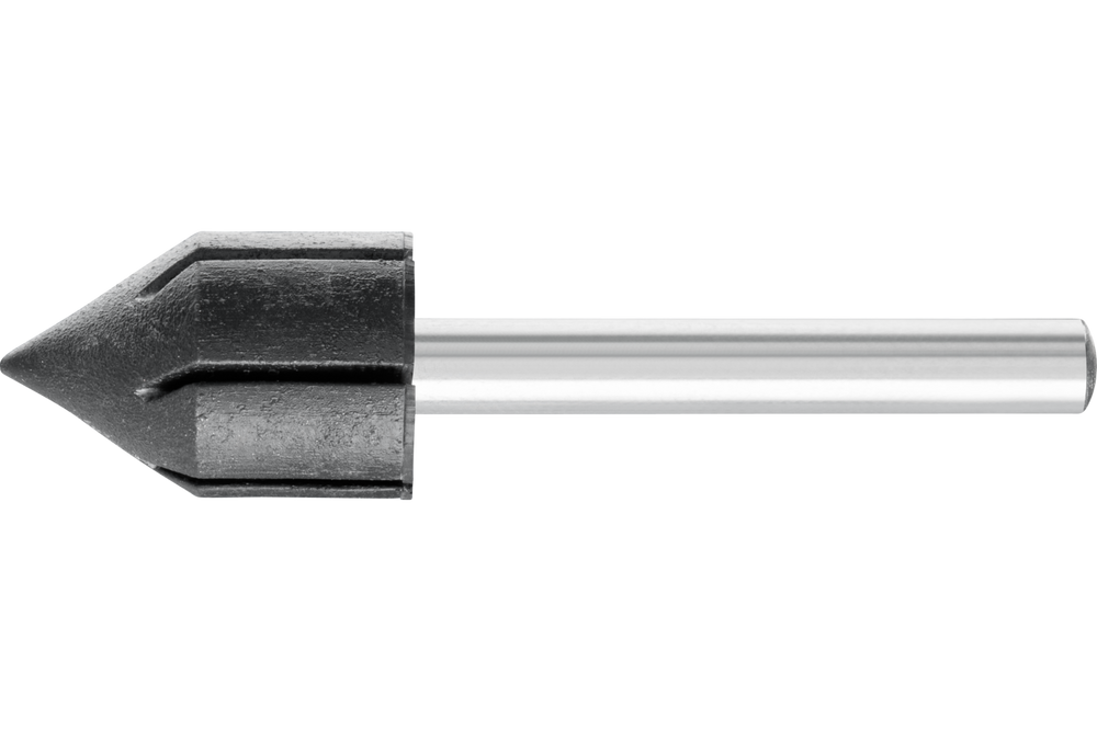 PFERD POLICAP® Cylindrical Pointed Cone Holder, 5/8" x 1 x 1-5/8, Shape G, 1/4" Shank