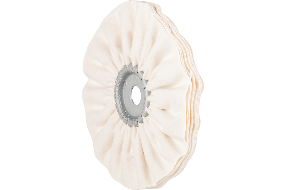 PFERD Cloth Ring, Cotton Flannel Fabric, 8" Dia, 3/8" Face Width, 3/4" Arbor Hole