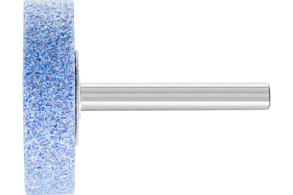 PFERD Vitrified Mounted Point, TOUGH,1-1/2" x 1/2,46 Grit,W236,Ceramic Oxide,1/4"Shank