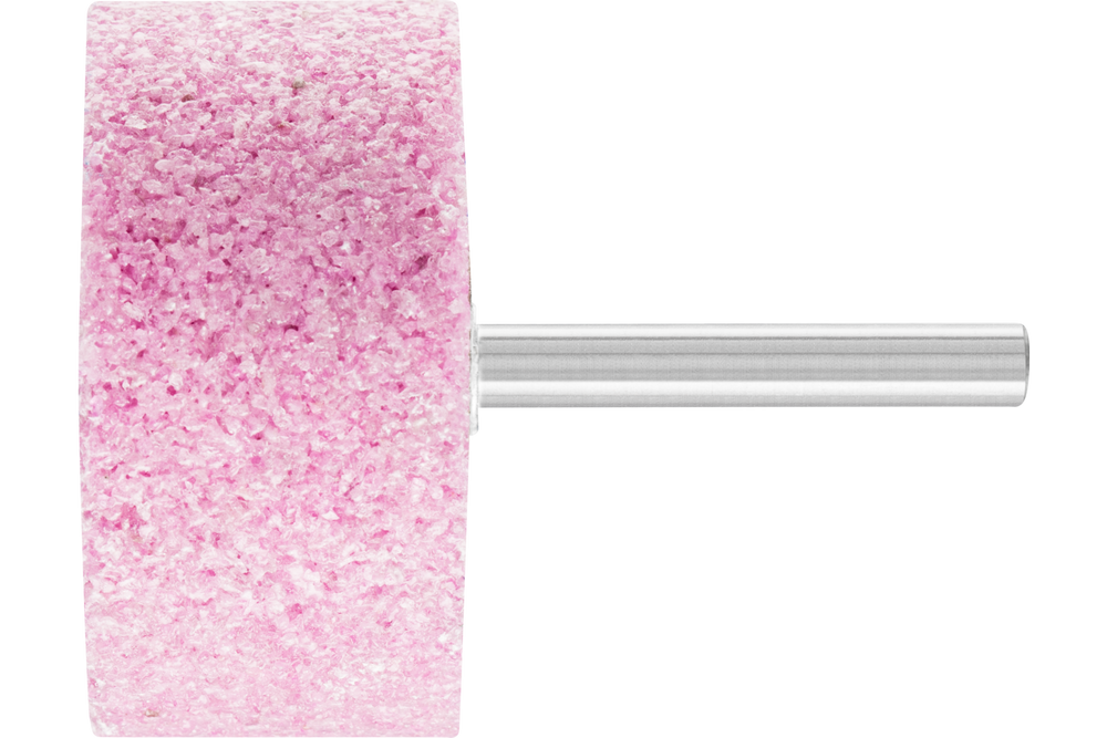 PFERD Vitrified Mounted Point, TOUGH, 2" x 1, 80 Grit, W242, Ceramic Oxide, 1/4" Shank