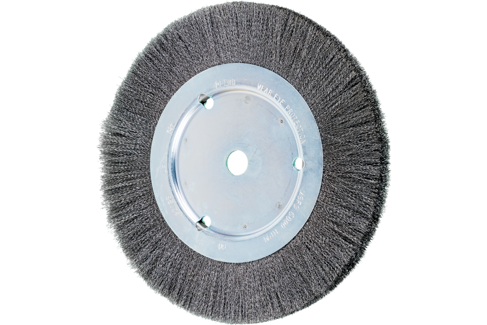 PFERD Crimped Wire Wheel Brush 8" Dia Narrow Face .006 Carbon Steel 5/8" Arbor