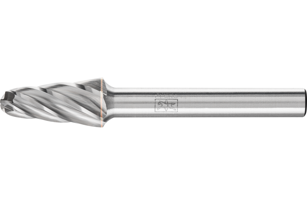 PFERD HICOAT® Carbide Bur SL-3 14° Taper ALU Cut 3/8" x 17/16" x 1/4" Shank