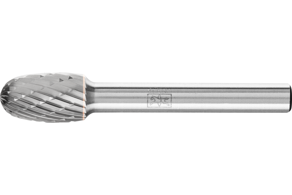PFERD Carbide Bur SE-3 Oval Shape OMNI Double Cut 3/8" x 5/8" x 1/4" Shank