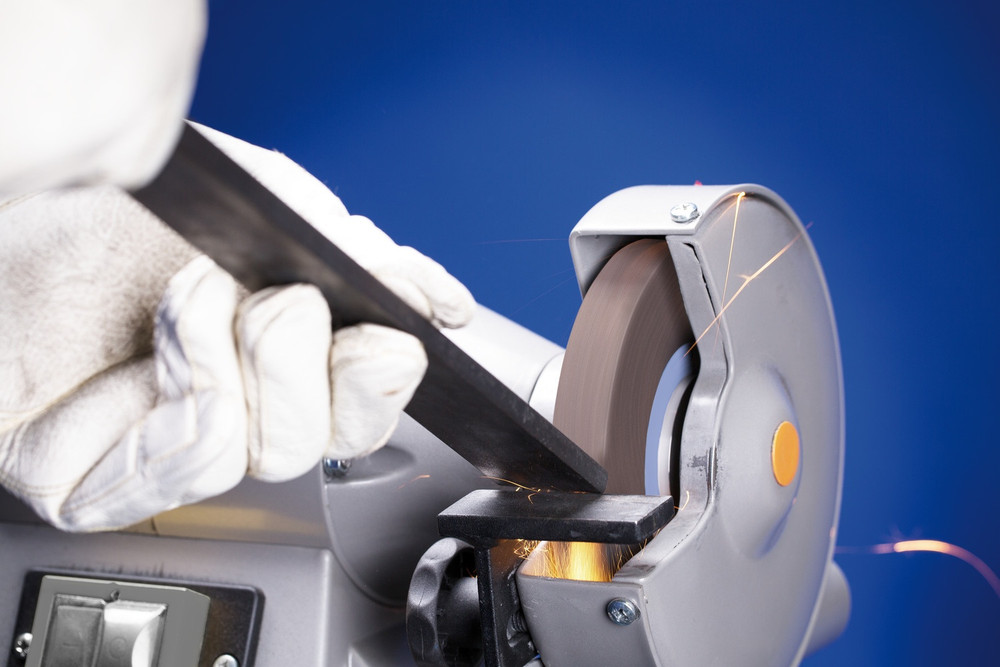 PFERD Vitrified Bench Wheel, UNIVERSAL, 10" x 1 x 1-1/4, 60 Grit, Aluminum Oxide