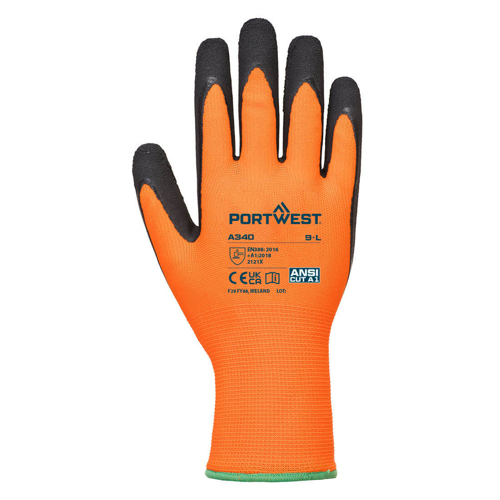 Hi-Vis Grip Glove - Latex