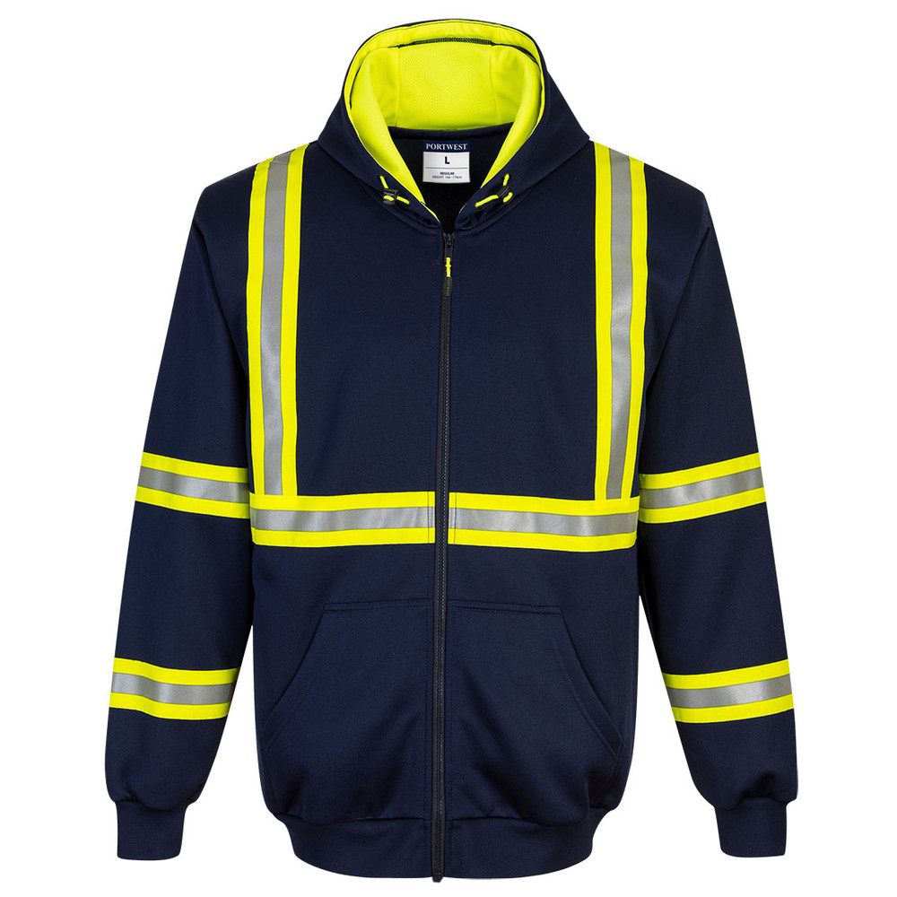Portwest F130 Iona Xtra Enhanced Hoodie, Navy