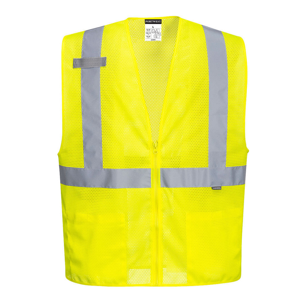 UC493 Economy Mesh Zipper Vest - Portwest