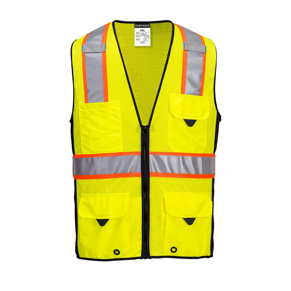 Portwest US377 Ultra Cool Surveyor Vest, Class 2, Yellow/Black