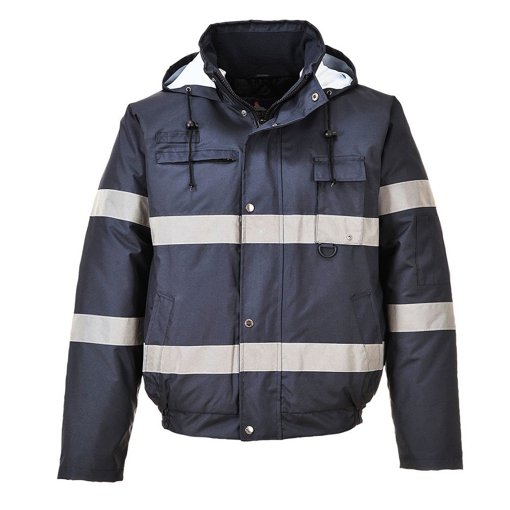Portwest US434 Iona Lite Bomber Jacket, Black or Navy