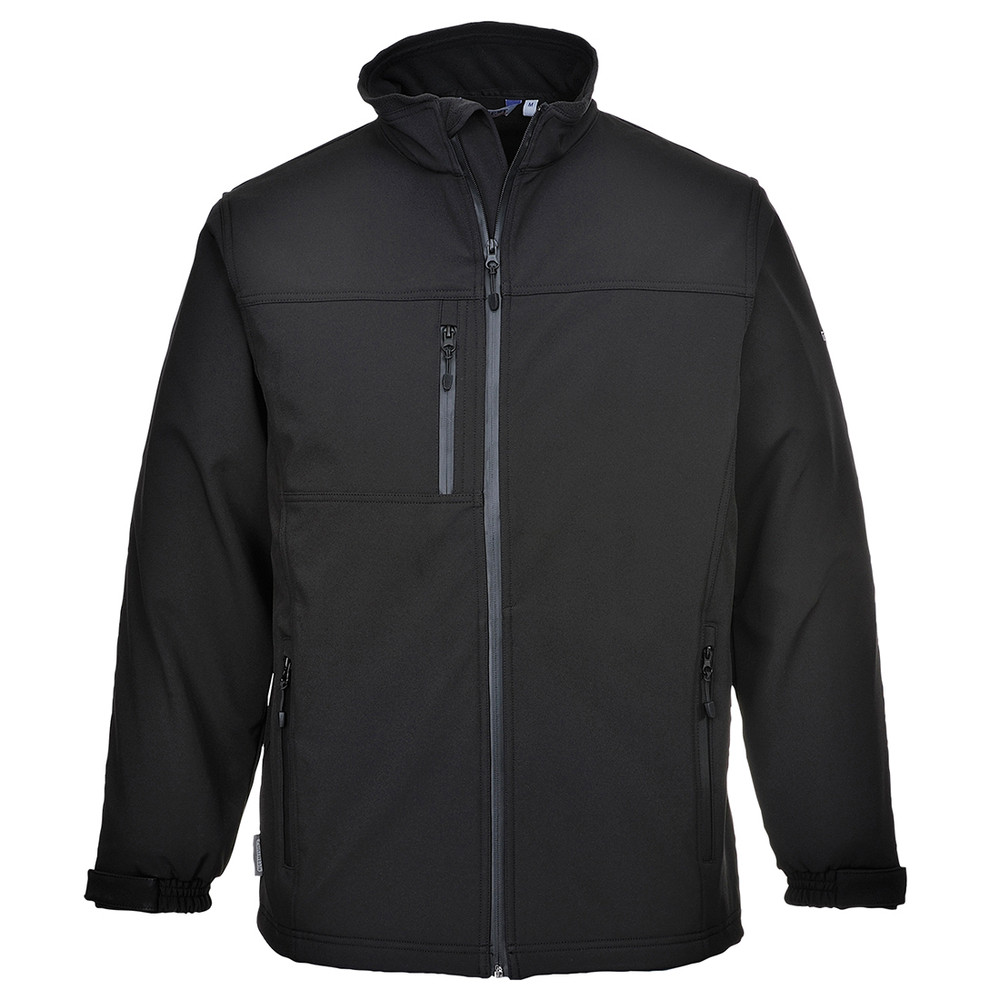 Portwest UTK50BKR5XL Softshell Jacket (3l), Black, 5XL