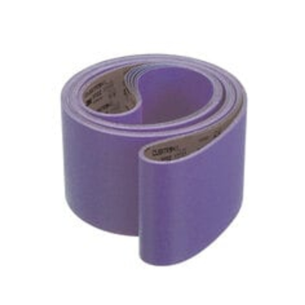 3M Cubitron II Cloth Belt 970DZ, 80+ Y-weight, 52 in x 75 in, Film-lok, Single-flex