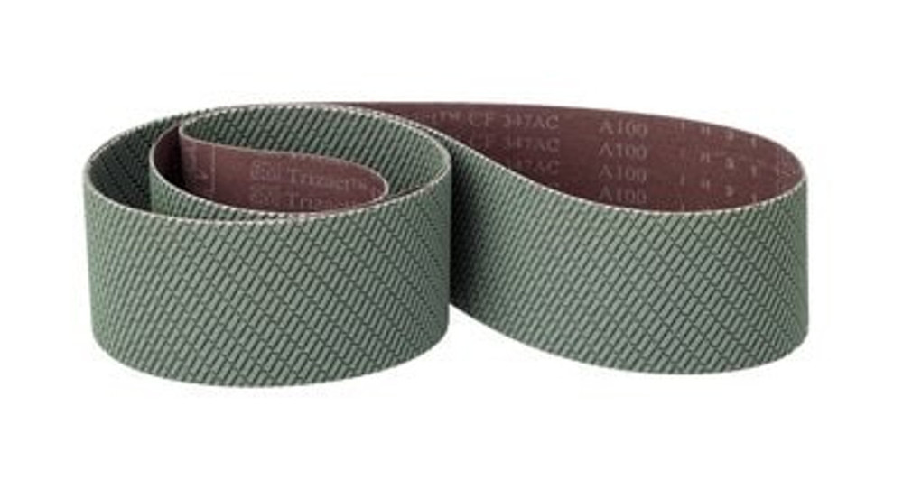 3M Trizact CF Cloth Belt 347FC, A300 X-weight, 1 in x 120 in, Film-lok, No Flex
