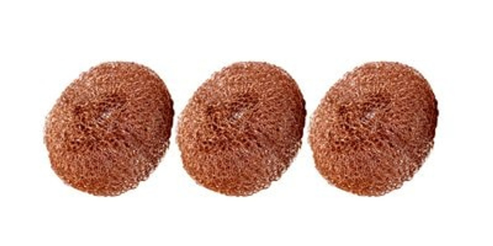 Scotch-Brite Copper Coated Scrubbers 213C, 3 each/pack, 8 packs/case
