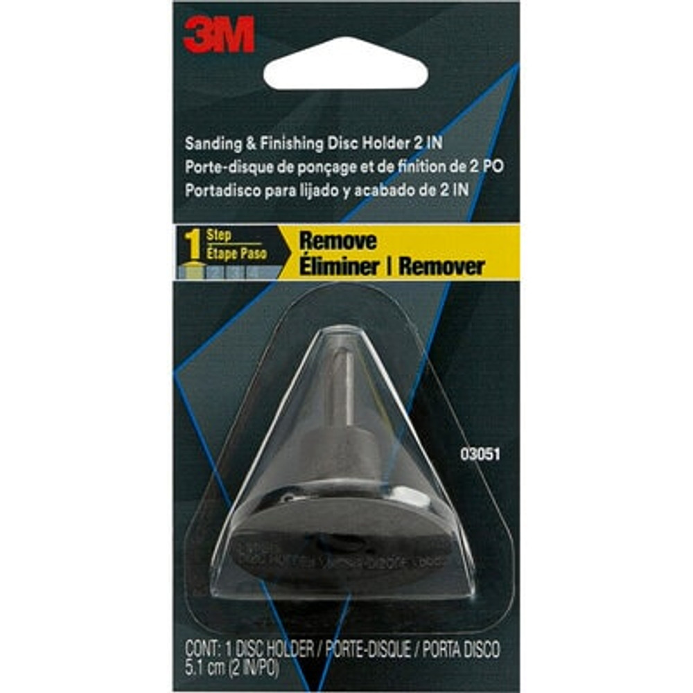 3M Sanding and Finishing Disc Holder, 03051ES, 2 inch, 12 per case