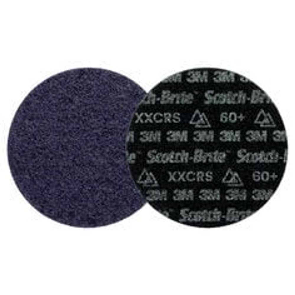 Scotch-Brite Precision Heavy Duty Surface Conditioning Disc, HD-DH, X-Extra Coarse 60+, 5 in x NH, 50 ea/Case