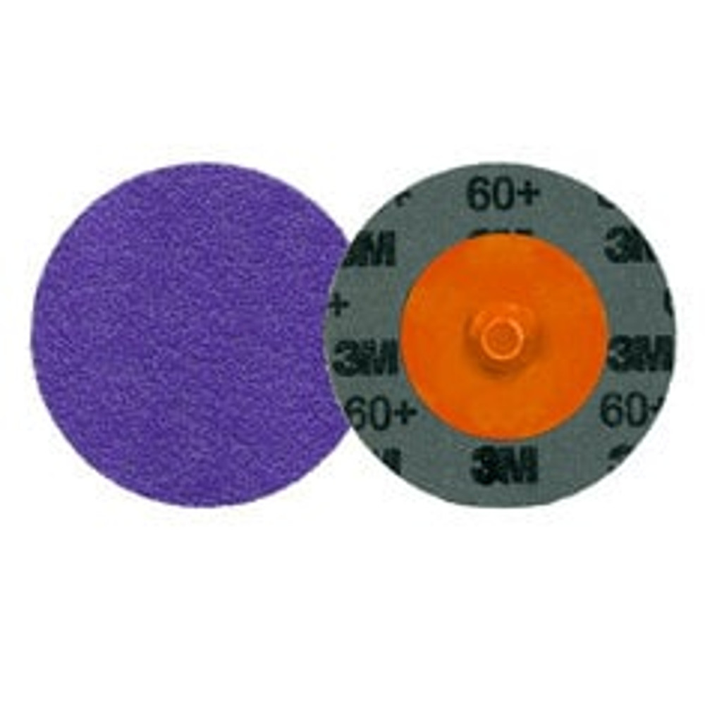 3M Cubitron 3 Roloc Disc 1184F, 60+ YF-weight, TR, Purple, 2 in, Die R200P, 50/Carton, 200 ea/Case