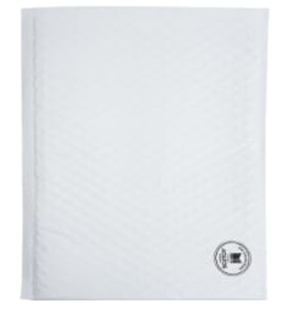 Scotch Poly Bubble Mailer 8915R-5-4, White, Large, Size 5, Inside Dimensions 10.5 IN x 15 IN, made with 50% recycled plastic