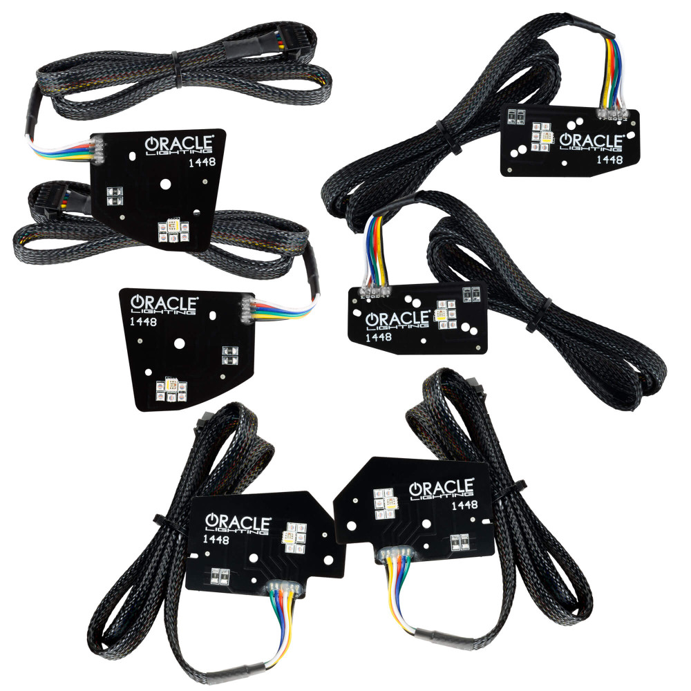 ORACLE Lighting 2019-2024 RAM 1500 ColorSHIFT® RGBW+A Headlight DRL Upgrade Kit - Projector LED Headlights 1448-339