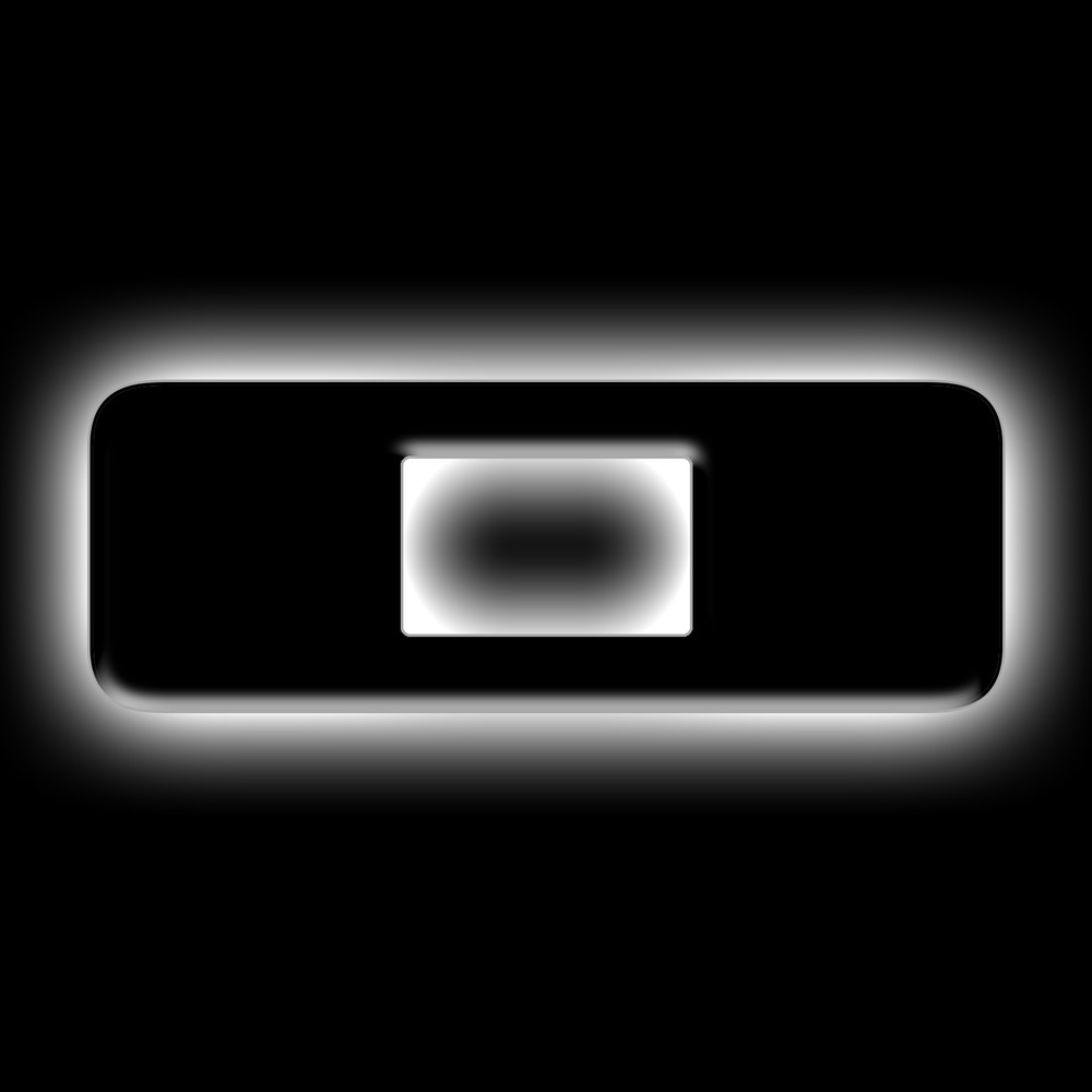 ORACLE Lighting Universal Illuminated LED Letter Badges - Matte Black Surface Finish - O 3141-O-001