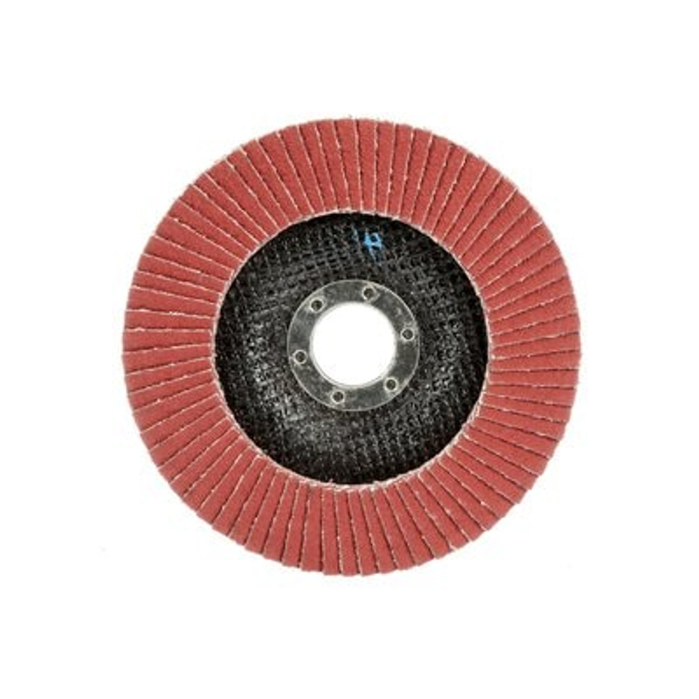 3M Cubitron II Flap Disc 969F, 60+, T27, 4-1/2 in x 7/8 in, 10 each/case 64377 Industrial 3M Products & Supplies | Maroon