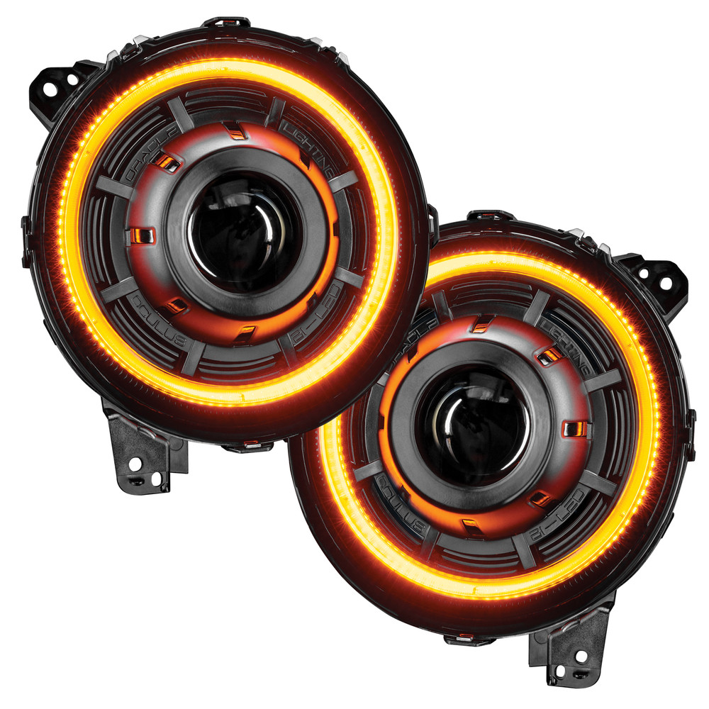 ORACLE Lighting Oculus™ Switchback Bi-LED Projector Headlights for Jeep Wrangler JL / Gladiator JT 5839-023