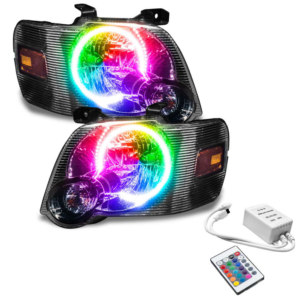 ORACLE Lighting 2008-2010 Ford Explorer Sport Trac Pre-Assembled LED Halo Headlights 7736-504