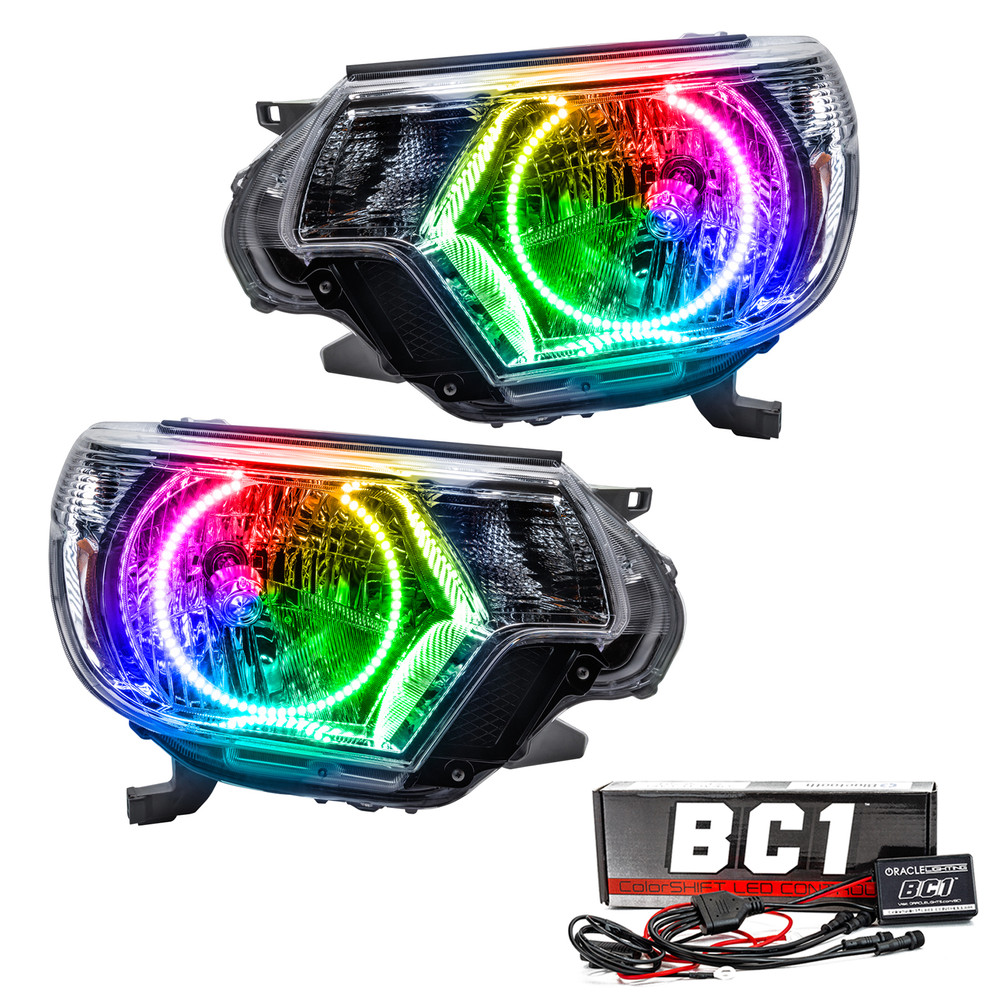 ORACLE Lighting 2012-2015 Toyota Tacoma Pre-Assembled LED Halo Headlights - (Chrome Housing) 8163-335