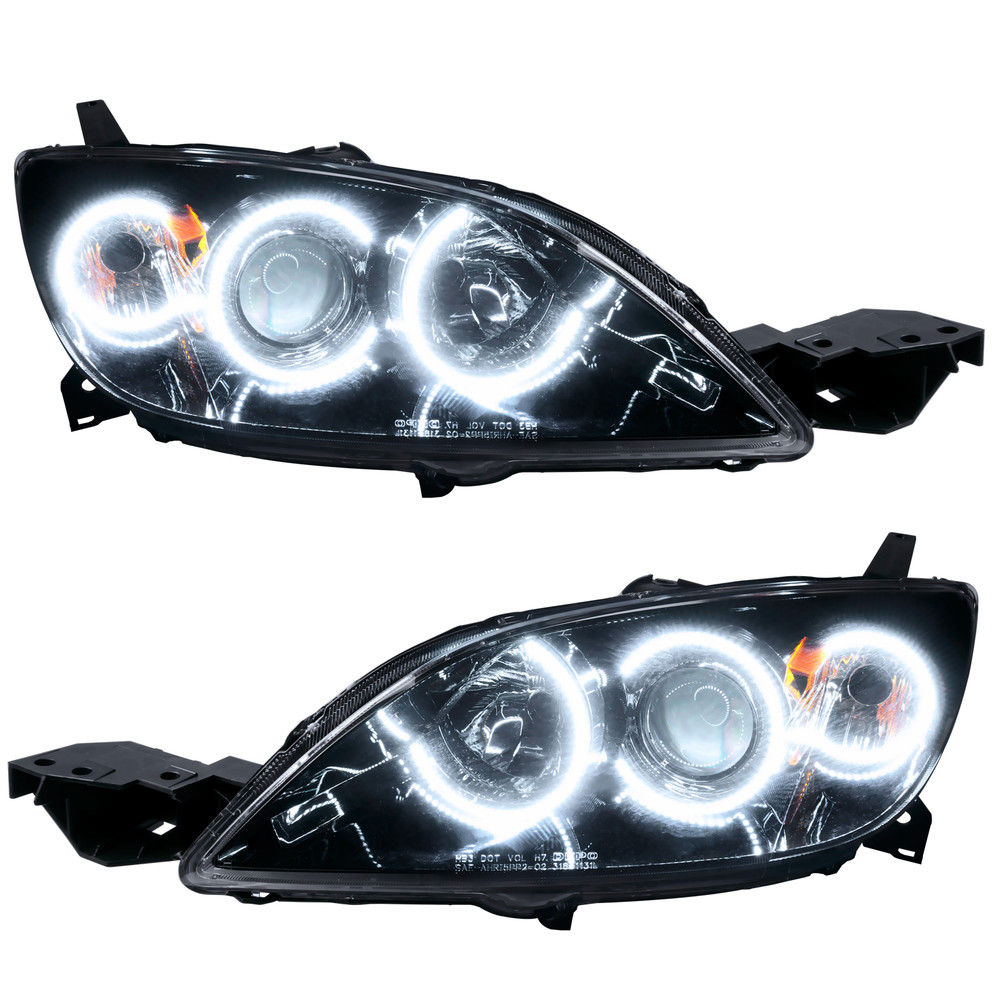 ORACLE Lighting 2004-2009 Mazda 3 Sedan Pre-Assembled LED Halo Headlights - (Non-HID) 8174-001