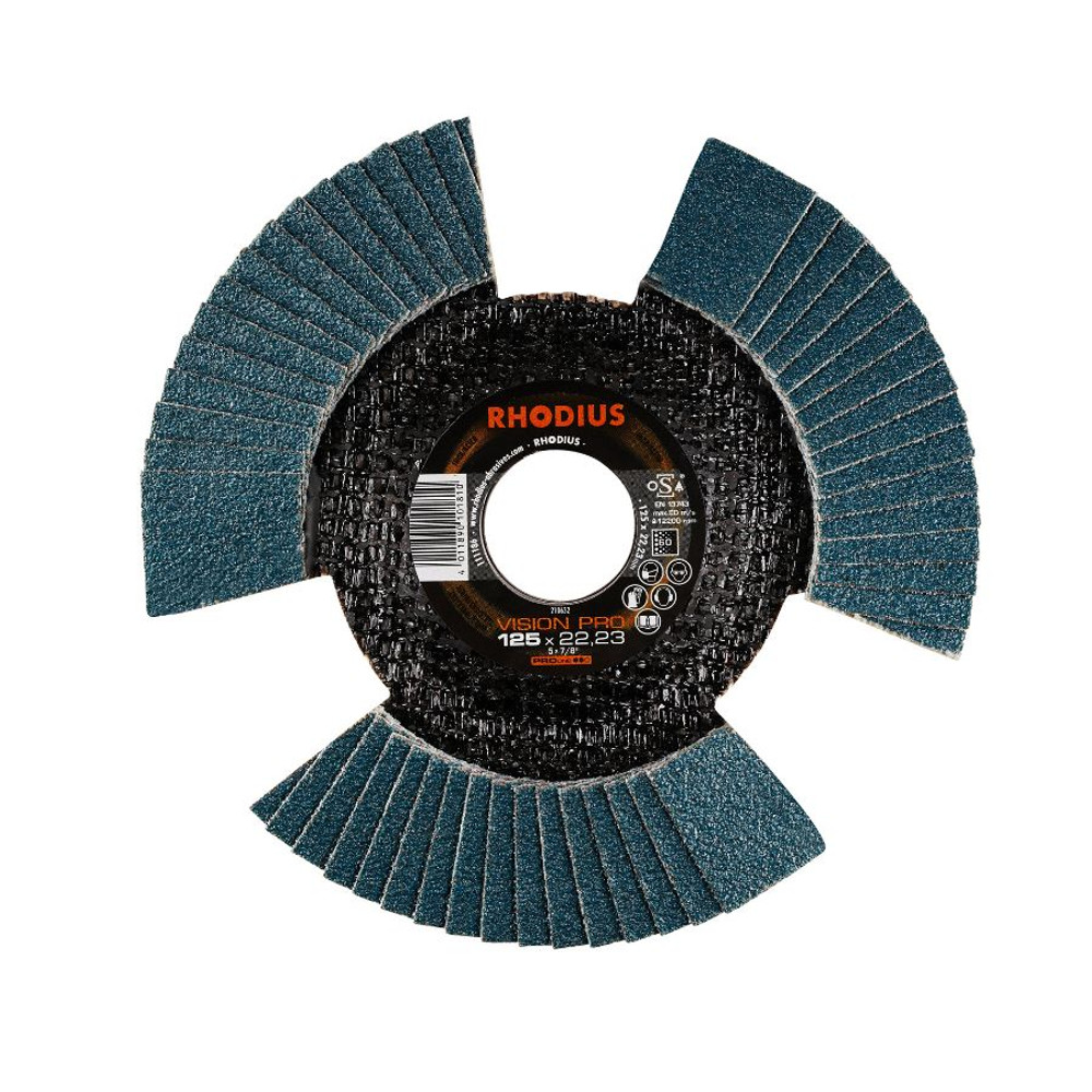 Rhodius Vison Pro - 5" X 40 Grit Zr Flap Discs