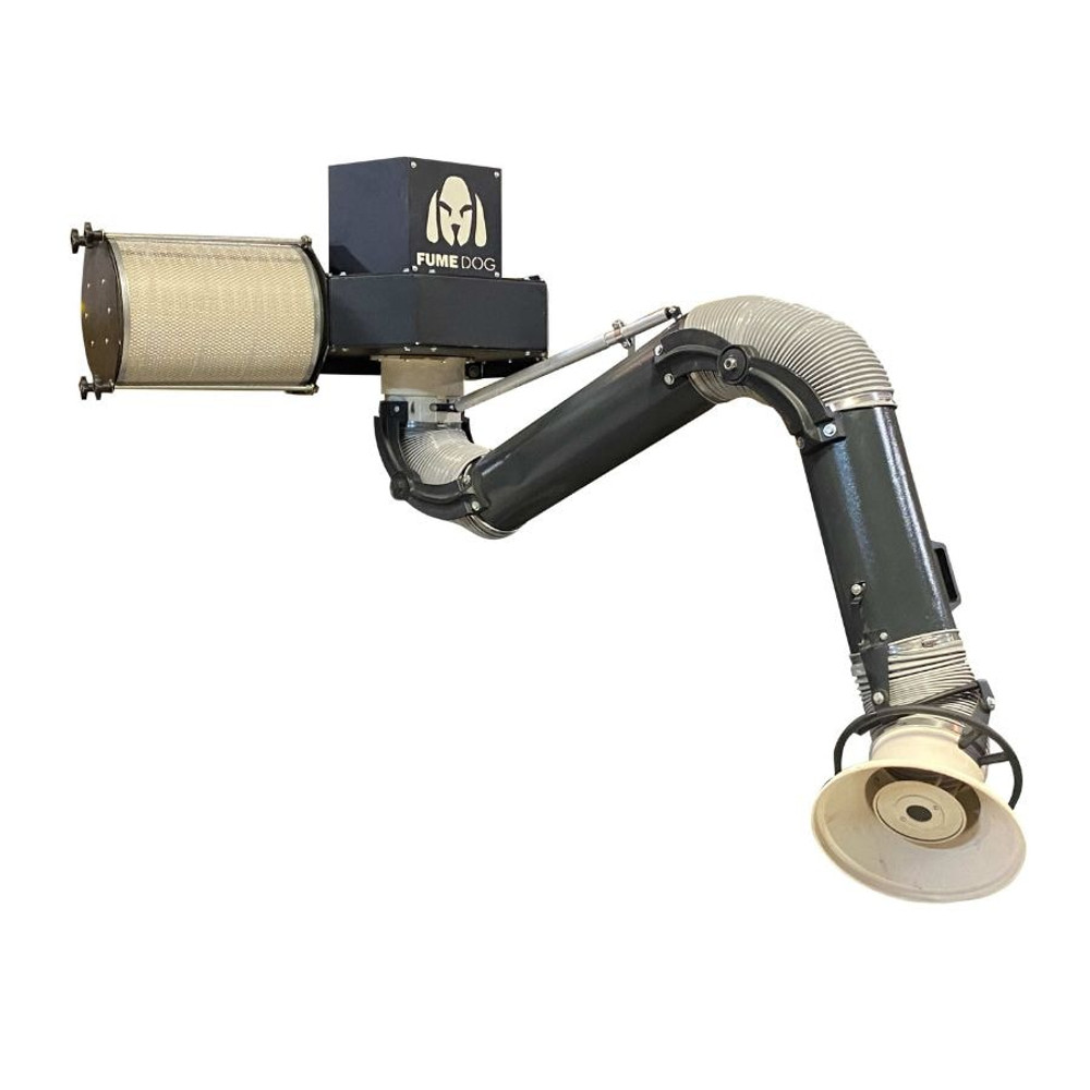 Fume Dog - Wall Mount Weld Fume Extractor With Filter - 1,200 Cfm