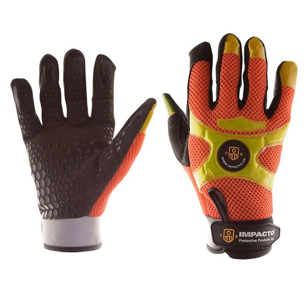 IMPACTO Anti-Vibration Mechanic's High Visibility Air Glove | BGHIVIS40