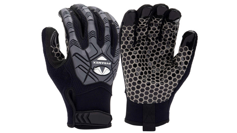 Gloves TPR Silicone Palm Hook&Loop M