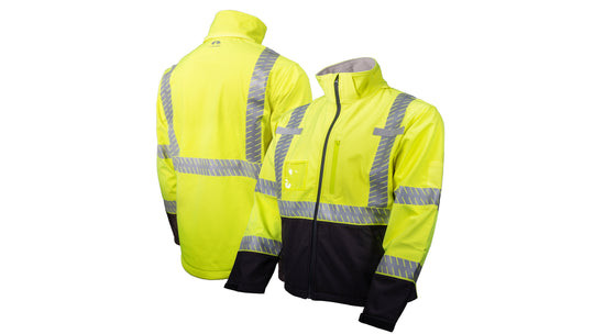 Winter Wear - Hi-Vis Lime Softshell Jacket - Size 2X