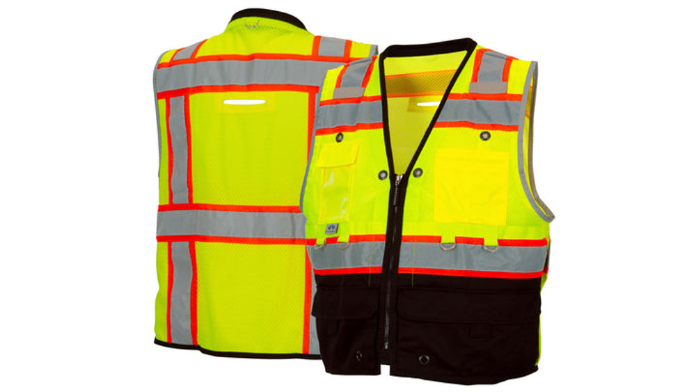 PYR-VEST-CL  2-LIME-BLK-X4