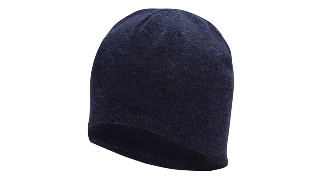 Winter liner blue knit hat