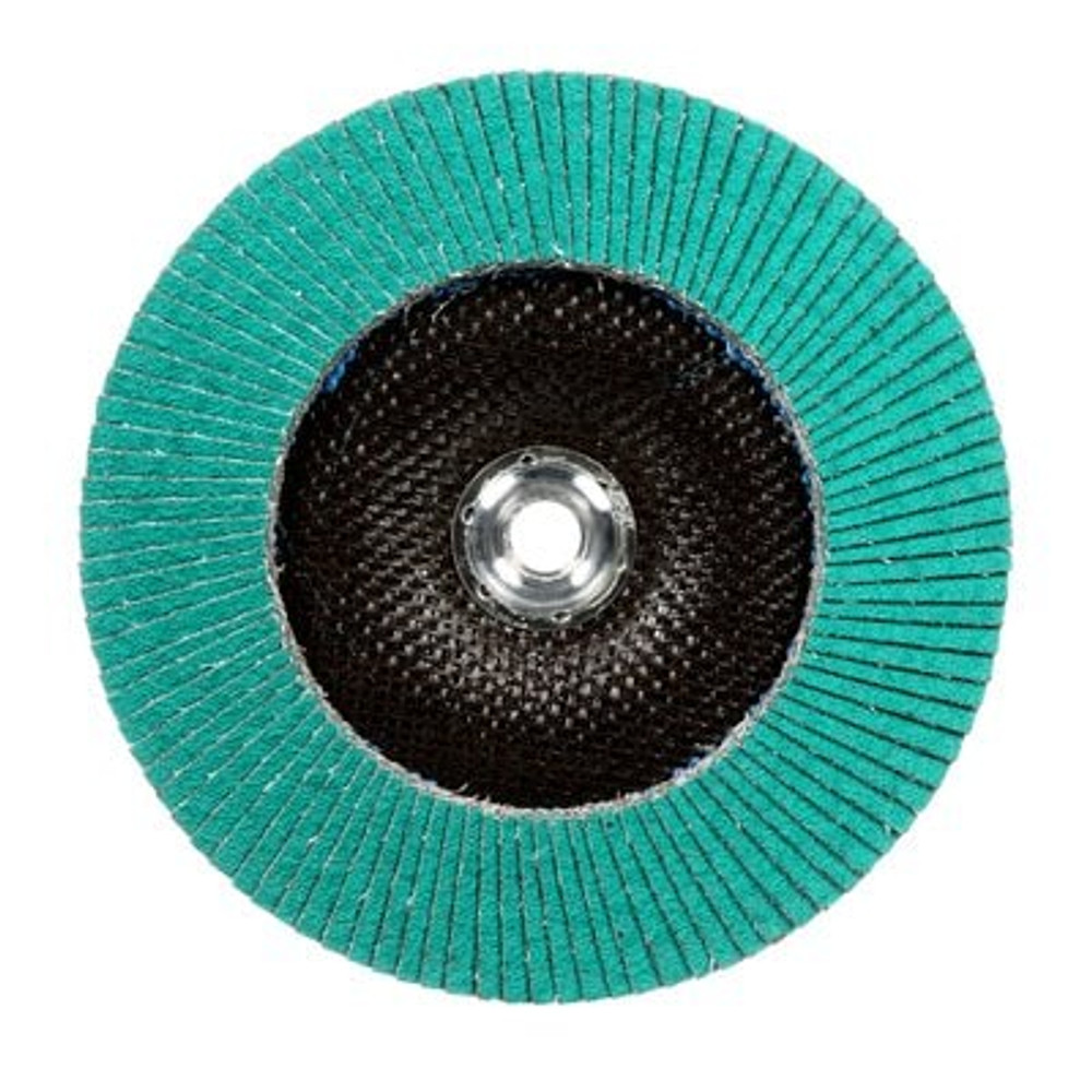3M Flap Disc 577F, 60, T27 Quick Change, 4-1/2 in x 5/8 in-11, 10
ea/Case