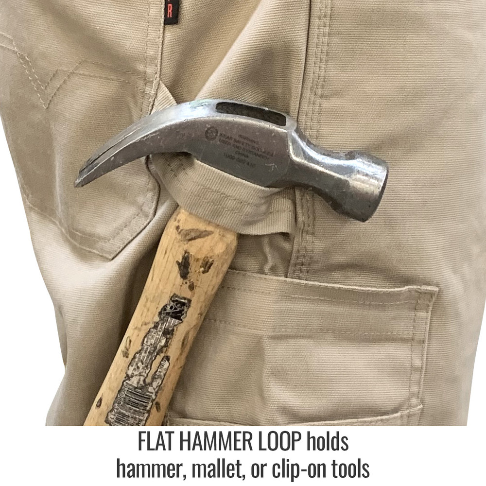 Black Stallion PF5530-KH 10 oz. AR/FR Stretch Canvas Utility Pant, Khaki with 30" inseam - 30 x 30 (W x L)