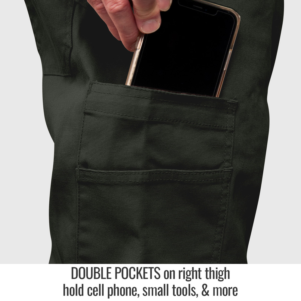 Black Stallion PF5530-CG 10 oz. AR/FR Stretch Canvas Utility Pant, Charcoal Gray with 30" inseam - 42 x 30 (W x L)