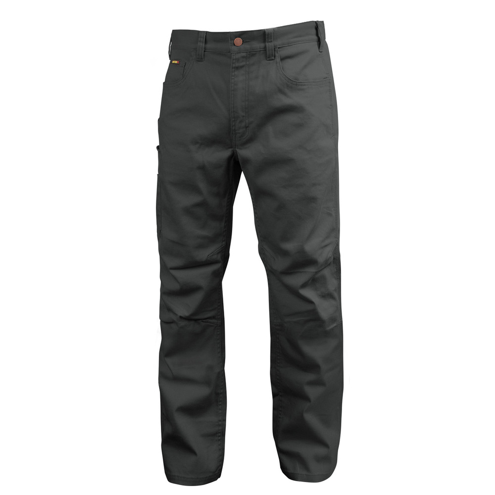 Black Stallion PF5532-CG 10 oz. AR/FR Stretch Canvas Utility Pant, Charcoal Gray with 32" inseam - 32 x 32 (W x L)