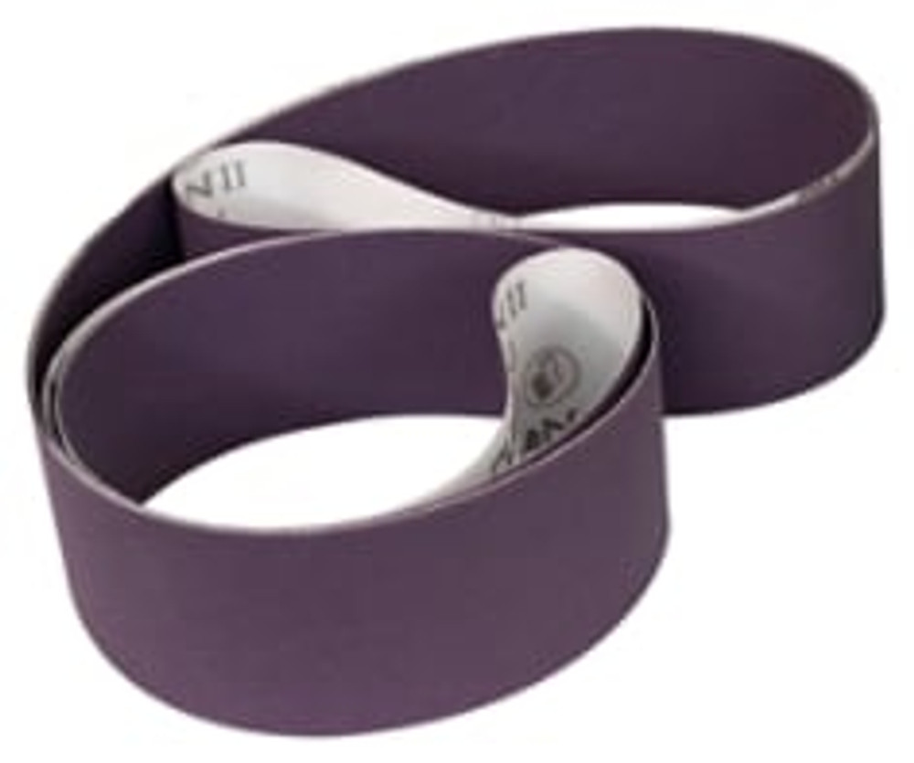 3M Cubitron II Cloth Belt 726A, 400+ J-weight, 3 in x 88 in, Film-lok, Full-flex