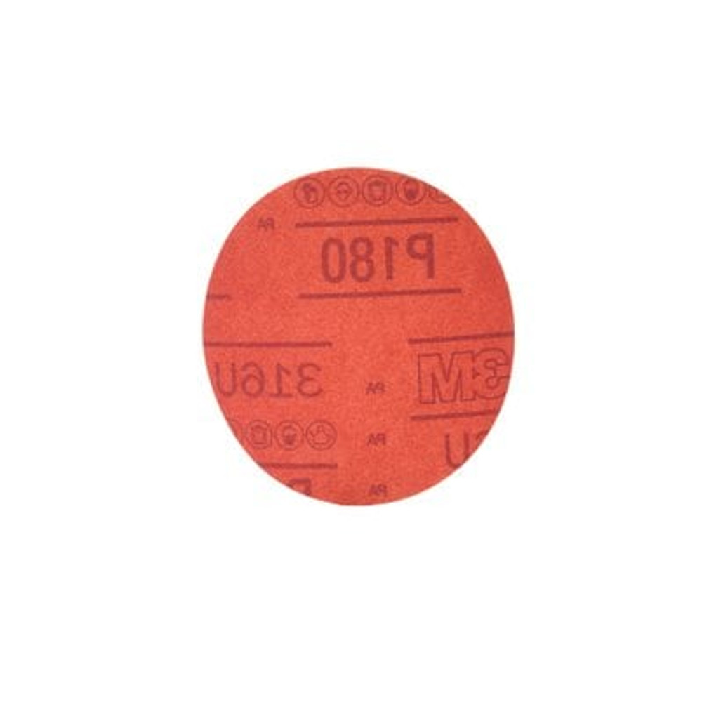 3M Red Abr Hookit Disc, 01298, 5 in, P180